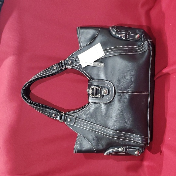 Etienne Aigner NWT black leather Montclair collection handbag - Picture 1 of 13